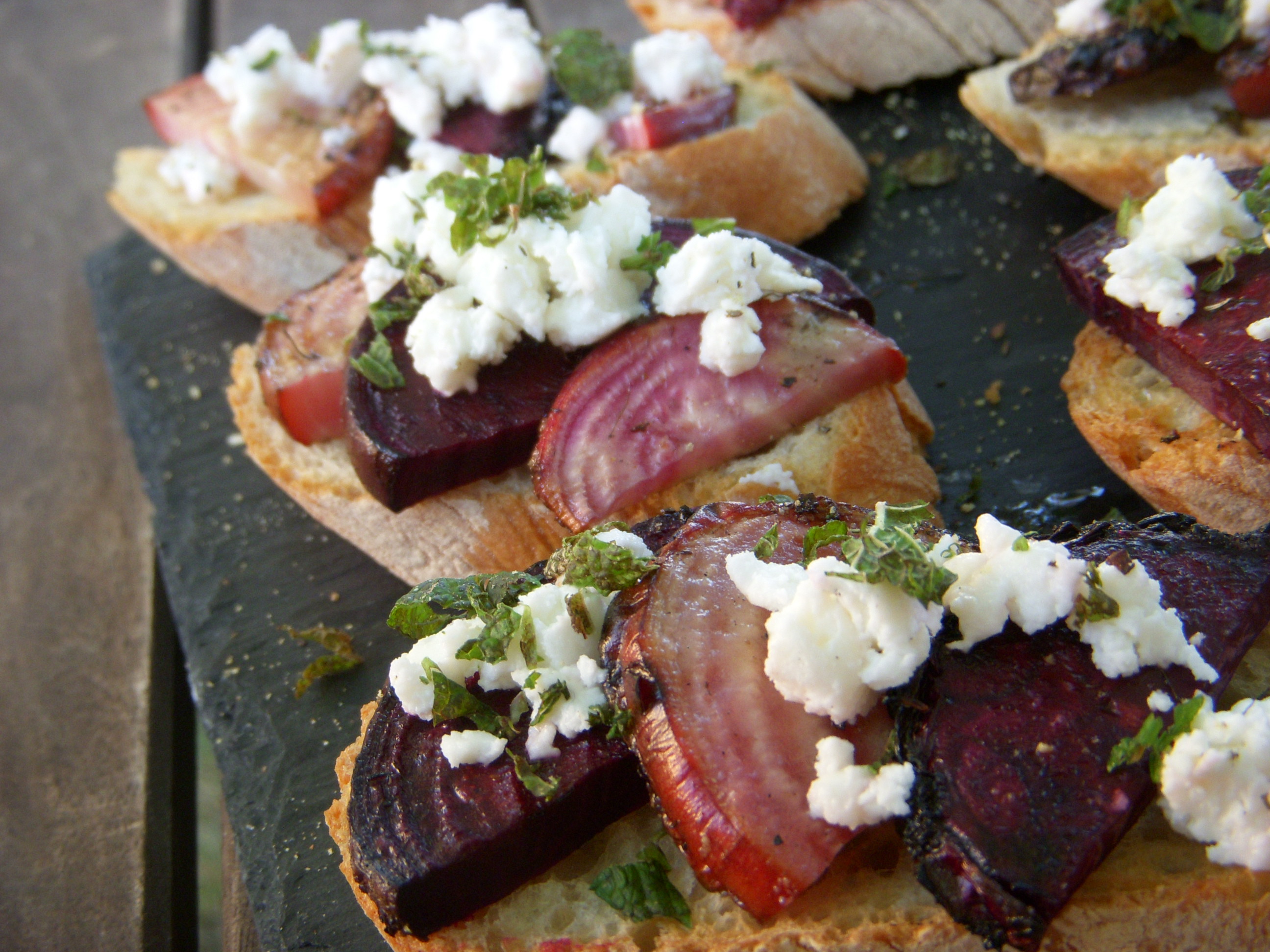 Beet_feta_bruschetta