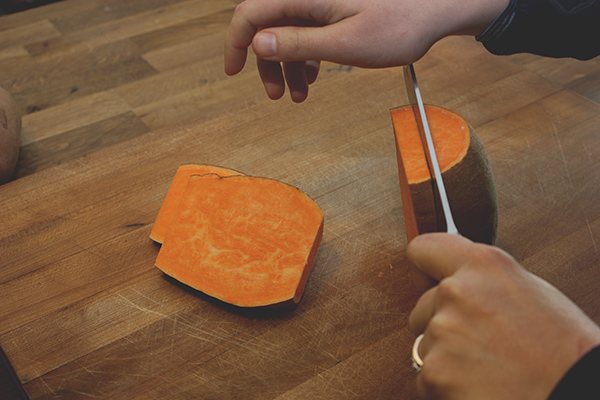 Slicing-sweet-potato