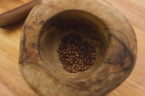 Coriander-toasted